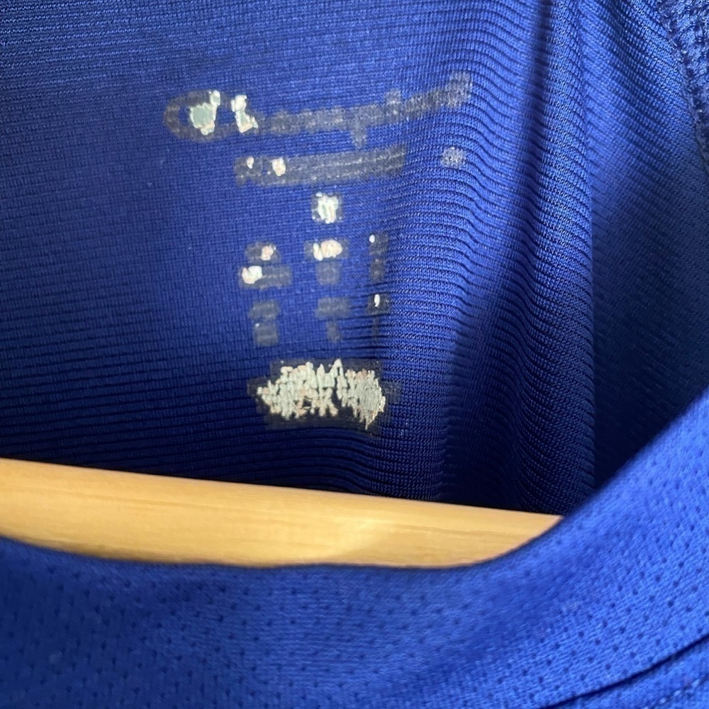 CHAMPION BRIGHT BLUE WORKOUT TOP SIZE M - Picture 2 of 3